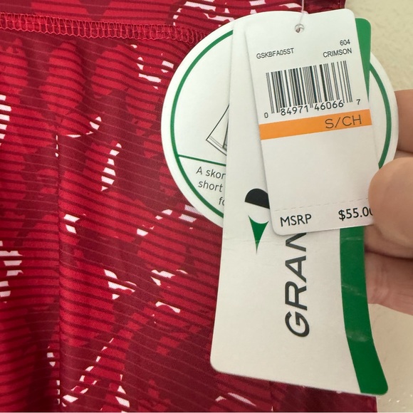 ❇️Grand Slam Red Floral Mini Skirt 2 for $22❇️ - Picture 3 of 6